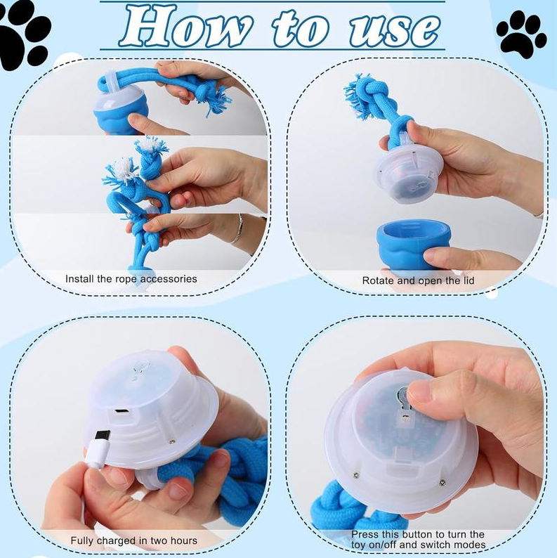 Motion-Activated Interactive Dog Toy Ball